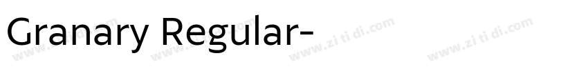 Granary Regular字体转换